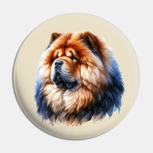 Chow Chow Watercolor - Beautiful Dog Pin