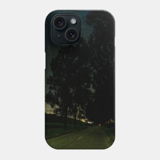 SCENERY 86 - Night Road Path Dark Forest Tree Phone Case