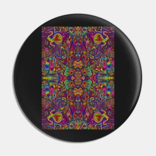 Psychedelic Abstract colourful work 128 Pin