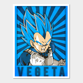 Carteles Y Impresión Artística Vegeta Super Saiyan Blue