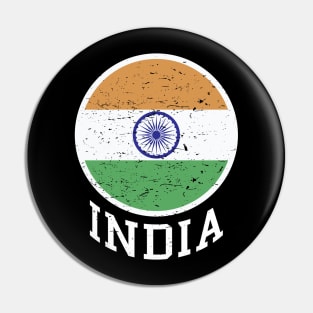 India Flag Logo Tricolor with Ashoka Chakra Desi Indian Pin