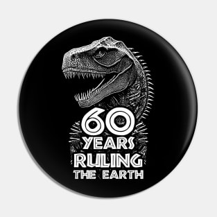 60th Anniversary - Dinosaur Lovers Birthday Pin