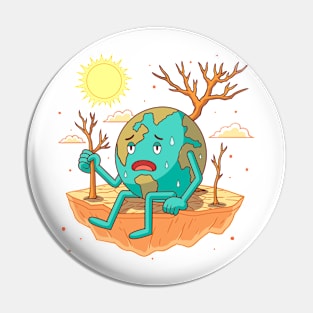 Drought Concept Pin