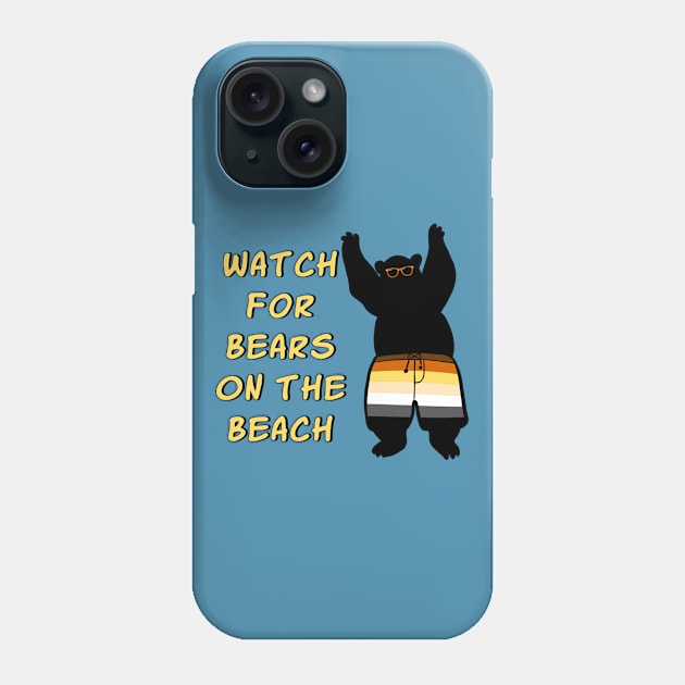 Bears on the Beach Phone Case by JasonLloyd