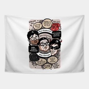 Hera Pheri - cartoon doodle retro Tapestry