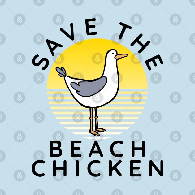 Seagull design - Save the beach chiken by PnJ