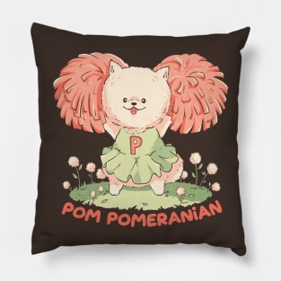 Pom Pomeranian - Cute Cheerleader Dog Gift Pillow