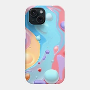 Abstract oil and water mix background Phone Case