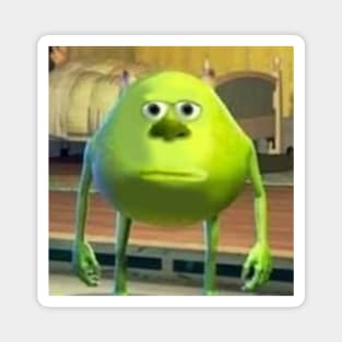 Mike Wazowski with Sully Face Meme Magnet