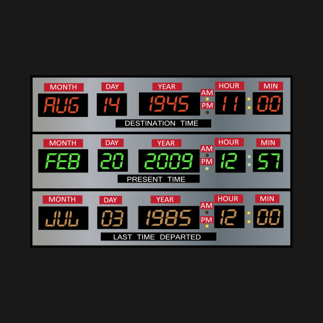 Disover Time Circuits - Back To The Future - T-Shirt