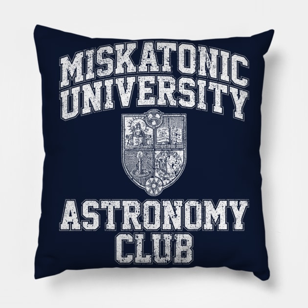 Miskatonic University Astronomy Club Pillow by huckblade