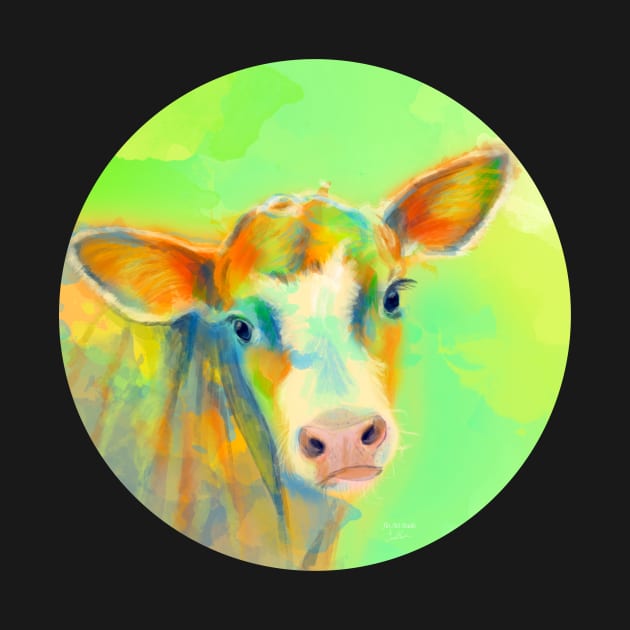 Summer Cow by Flo Art Studio