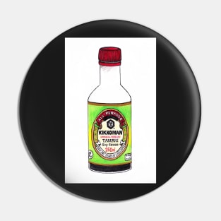 Soy Sauce bottle illustration Pin