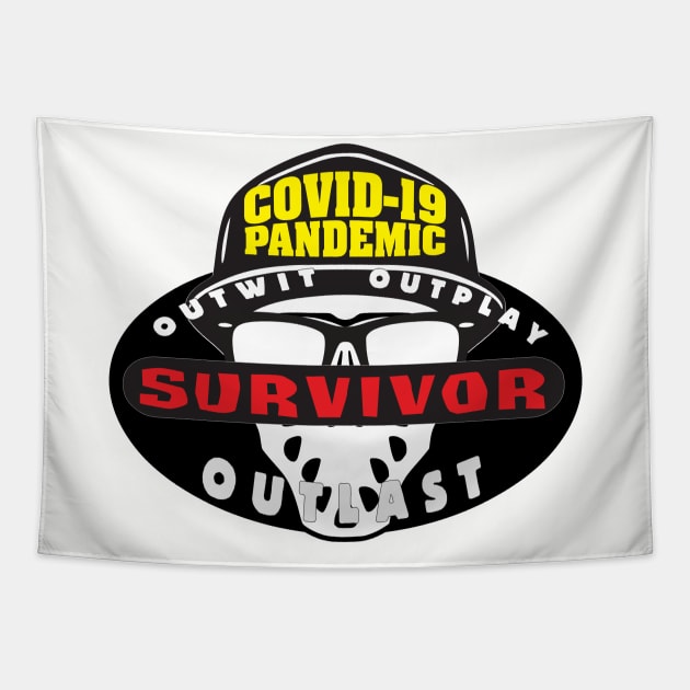 Covid-19 Pandemic Survivor Tapestry by Fisherbum