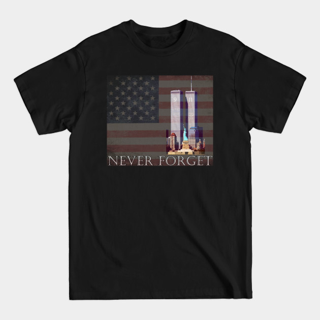 Disover In Memory New York WTC 9 11 Never Forget Tshirt - Wtc Ny 9 11 - T-Shirt