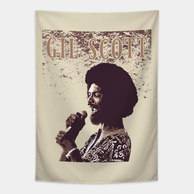 Gil Scott // Vintage Tapestry by Degiab