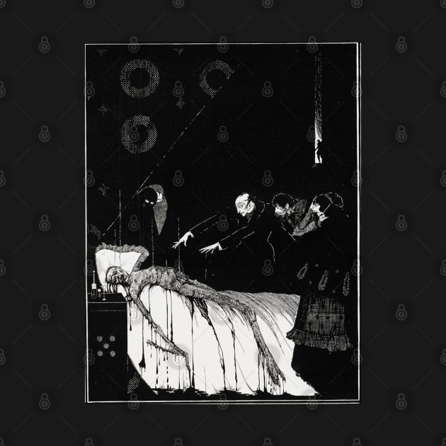 The Facts in the Case of M. Valdemar - Harry Clarke for E. A. Poe by forgottenbeauty