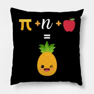 Pi day Pineapple Funny Equation Pillow