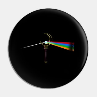 Dark Side of the Moon Crystal Pin