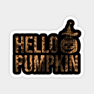 Vintage Hello Pumpkin Magnet