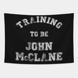 Training to be... John McClane White Tapestry