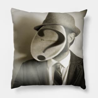 Dapper Mystery Man Pillow