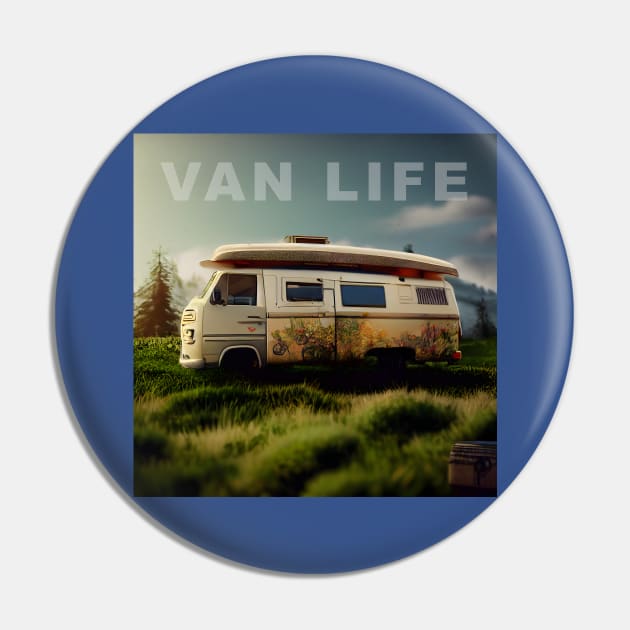 Van Life Camper RV Outdoors in Nature Pin by Grassroots Green