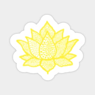 Spotted lotus flower Magnet