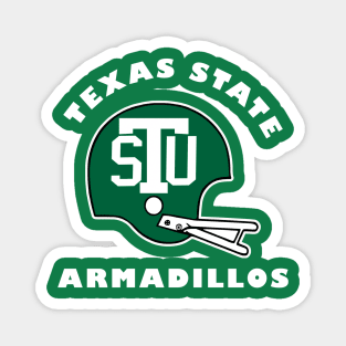 Texas State Armadillos Two-Bar Helmet Shirt Magnet