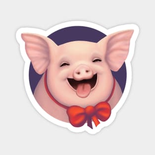 Happy Pig Magnet