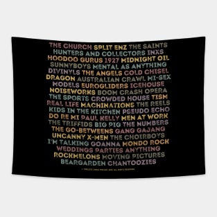 Aussie 80s Bands Tee Tapestry