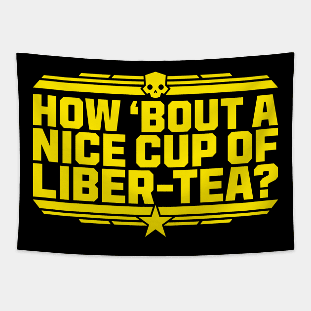 Helldivers 2 Liber-tea Tapestry by Vault Emporium