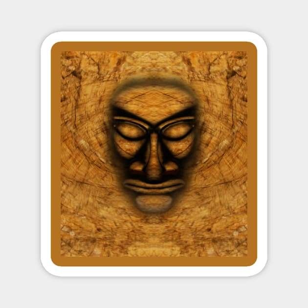 Stone face Magnet by Guardi