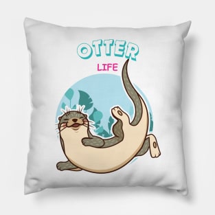 Happy Otter Pillow