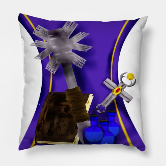 team cleric Pillow by BoredisSam