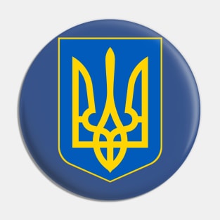 Ukrainian Trident Coat of Arms Pin