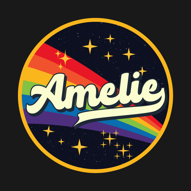 Amelie // Rainbow In Space Vintage Style by LMW Art