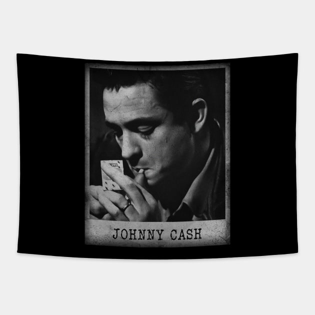 Johnny Cash // Minimalist Fanart Tribute Tapestry by j.adevelyn