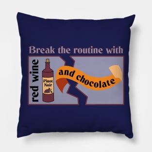 Red Wine and Chocolate Pillow