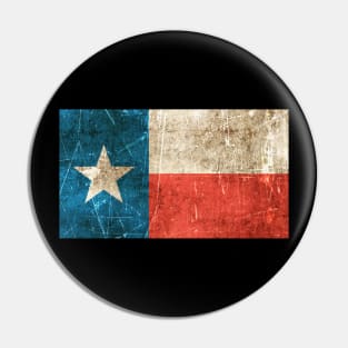 Vintage Aged and Scratched Texas Flag Pin