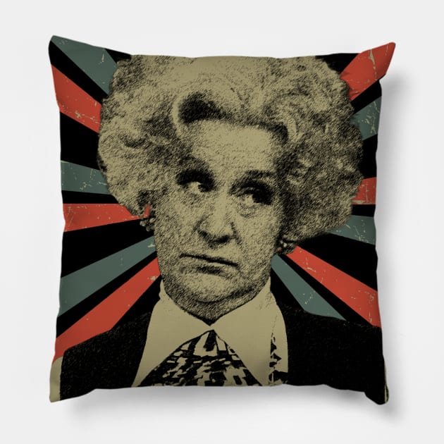 Mrs Slocombe 2 || Vintage Art Design || Exclusive Art Pillow by Setipixel