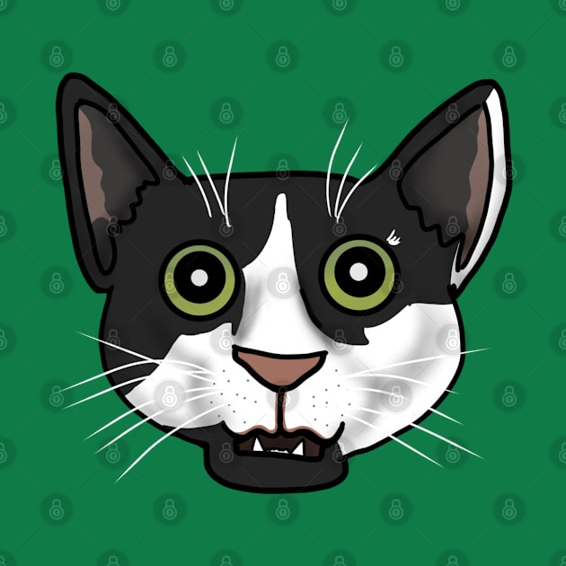 Funny Cat Face (Small Design) by Aeriskate