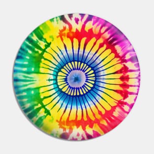 Retro Swirls and Twirls: Tie Dye Design with a Nostalgic Twist No. 2 Pin