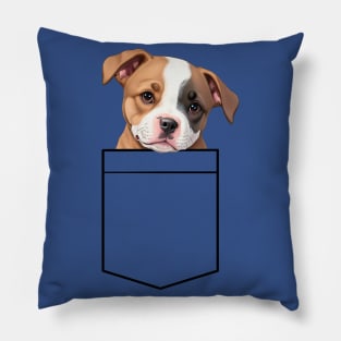 Puppy Breast Pocket Bag Pillow