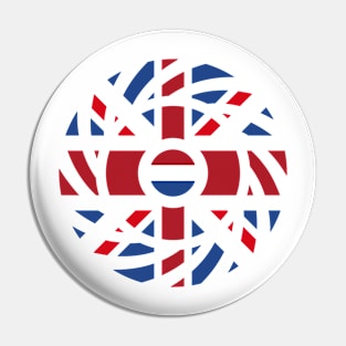 British Dutch Multinational Patriot Flag Series Pin