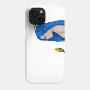 enfadada con aves Phone Case