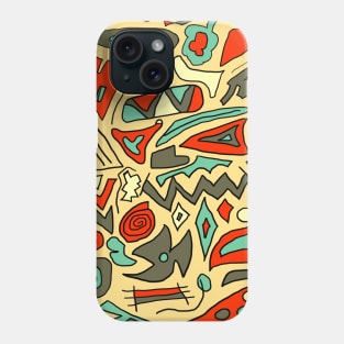 Retro Palette Doodle 2 Phone Case