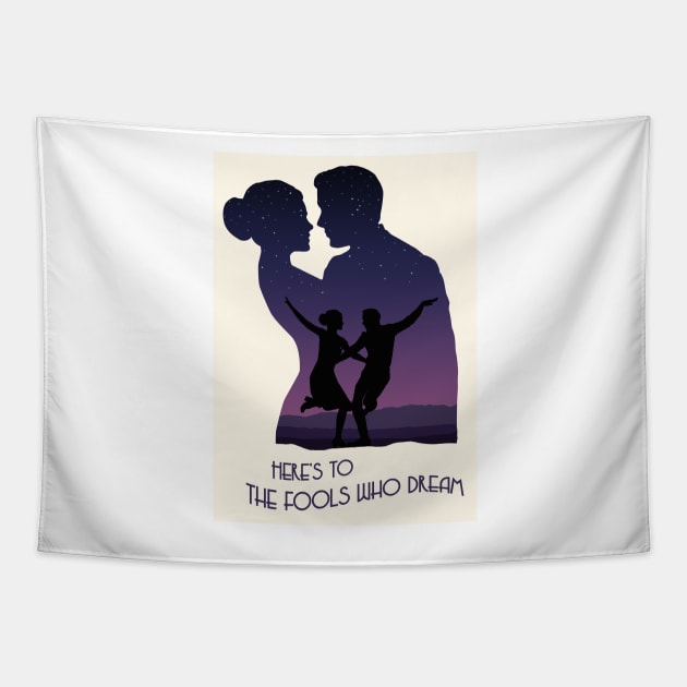 The fools who dream - La La Land Poster Tapestry by geekmethat