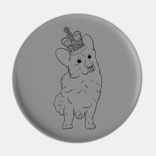 Regal Corgi Pin