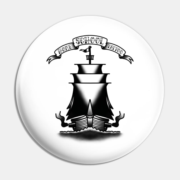 HomeSchoolTattoo PirateShip Pin by HomeSchoolTattoo